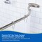 Kenney Mfg Twist & Fit No Tools Curved Tension Shower Curtain Rod, 57-72in, Brushed Nickel KN60961 - alternate 5
